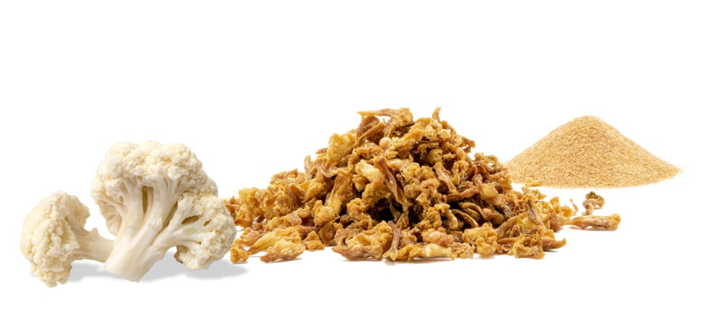 MicroDried® Cauliflower and Organic Cauliflower Powder, Fragments, Florets