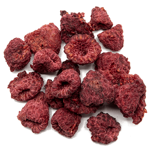 MicroDried dried raspberry fragments, dried raspberry powder, dried whole raspberries