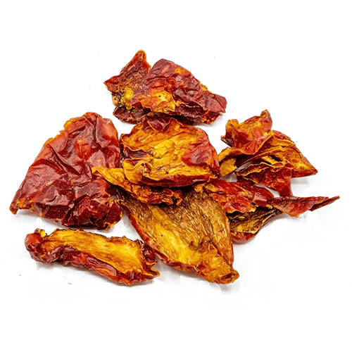 MicroDried dried red bell pepper fragments, dried red bell pepper powder, dried whole red bell pepper