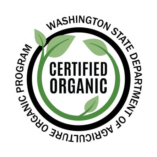 Washington State Department of Agriculture certified organic logo